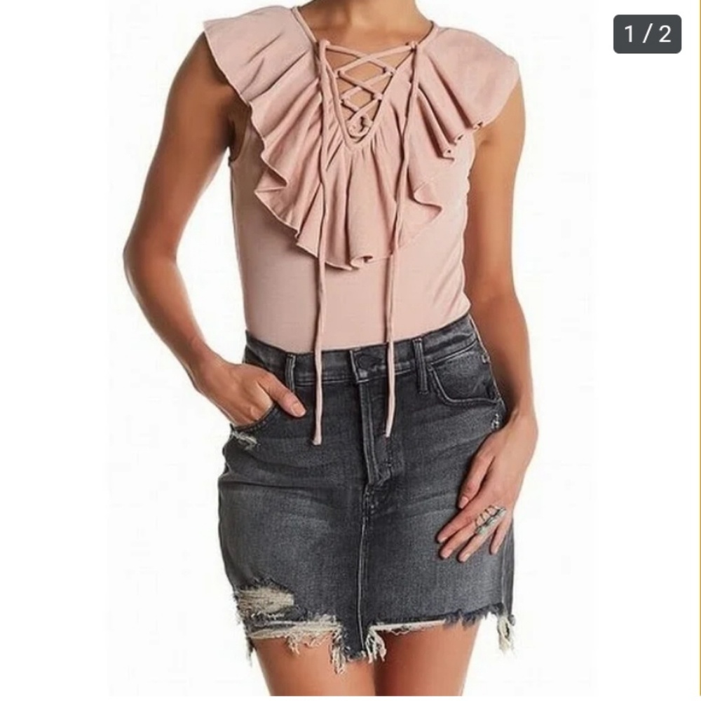 Melrose and Market Ruffled bodysuit